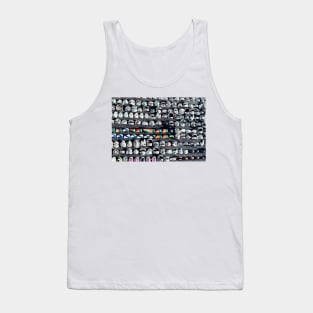 Metal and colored plastic rings Tank Top